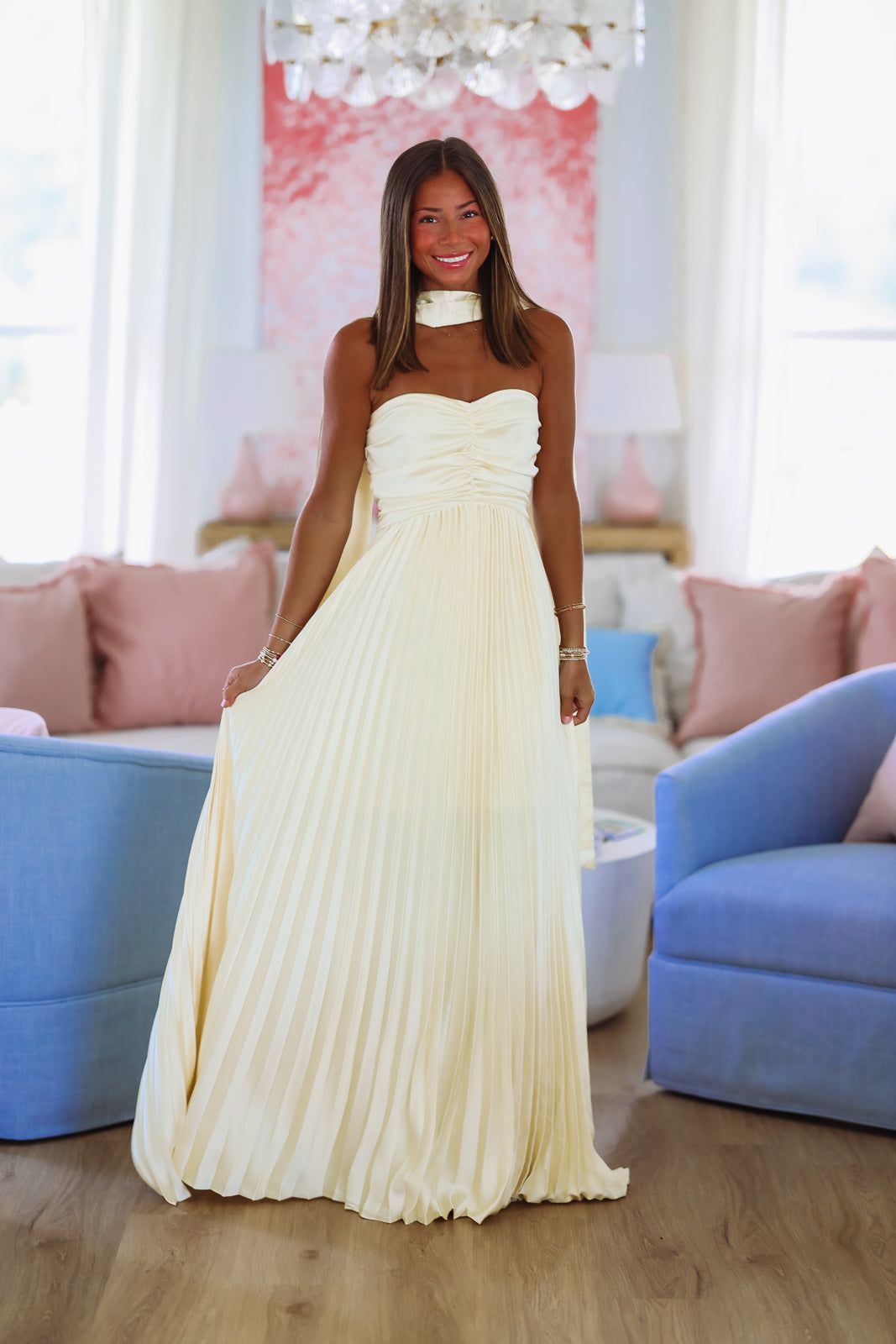 Love Like This Maxi Dress - Light Yellow-HAZEL & OLIVE D8465-Small-