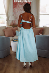 Destene Maxi Dress - Light Blue-HAZEL & OLIVE-XSmall-