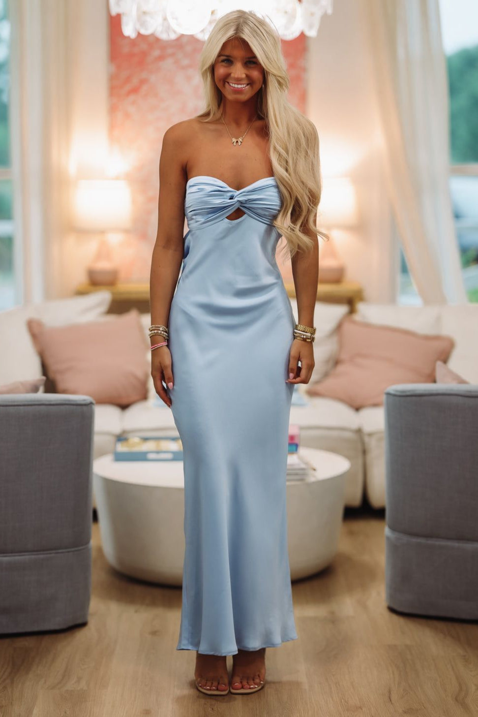 Eternal Flame Maxi Dress - Blue-HAZEL & OLIVE CD/12327X-XSmall-