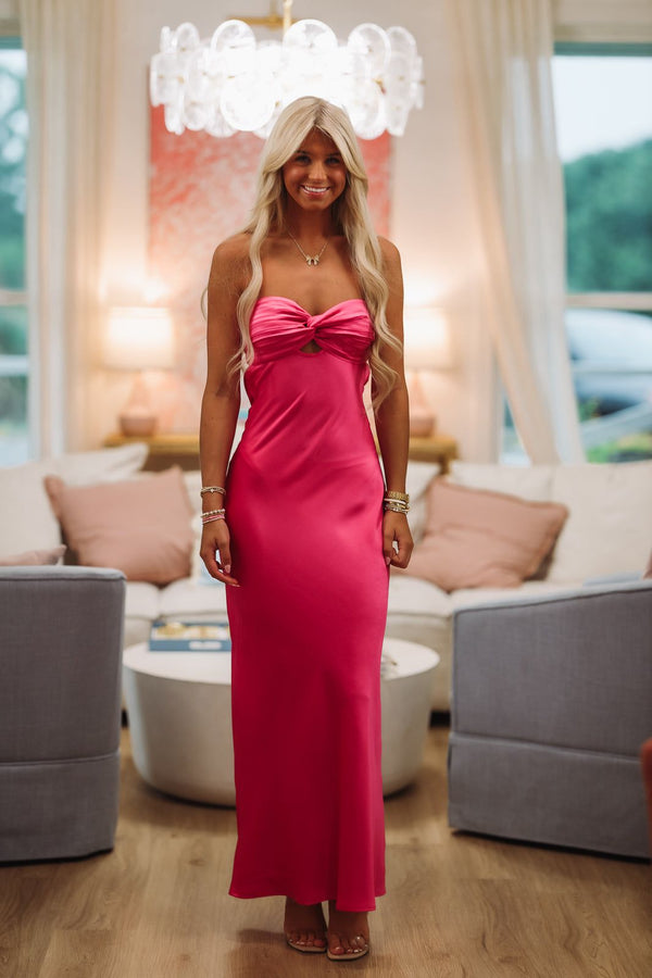 Eternal Flame Maxi Dress - Magenta-HAZEL & OLIVE CD/12327X-XSmall-
