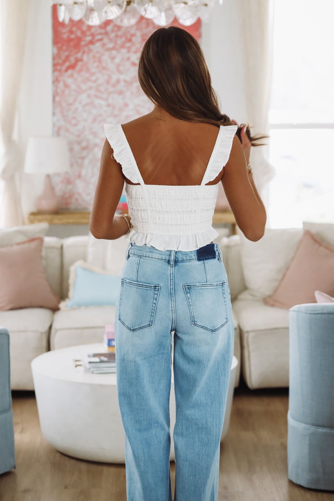 Eternal Summer Crop Top - White-HAZEL & OLIVE IT39656/01-Small-