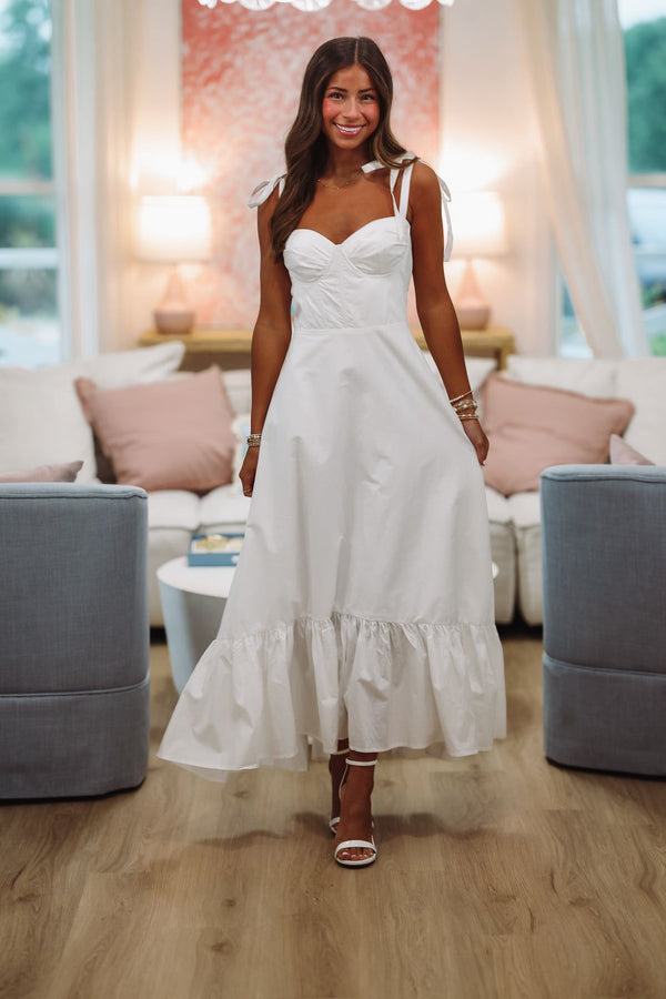 Designate Your Fate Maxi Dress - White-HAZEL & OLIVE FD12060/CP175-Small-