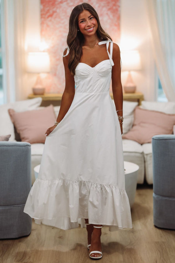 Designate Your Fate Maxi Dress - White-HAZEL & OLIVE FD12060/CP175-Small-