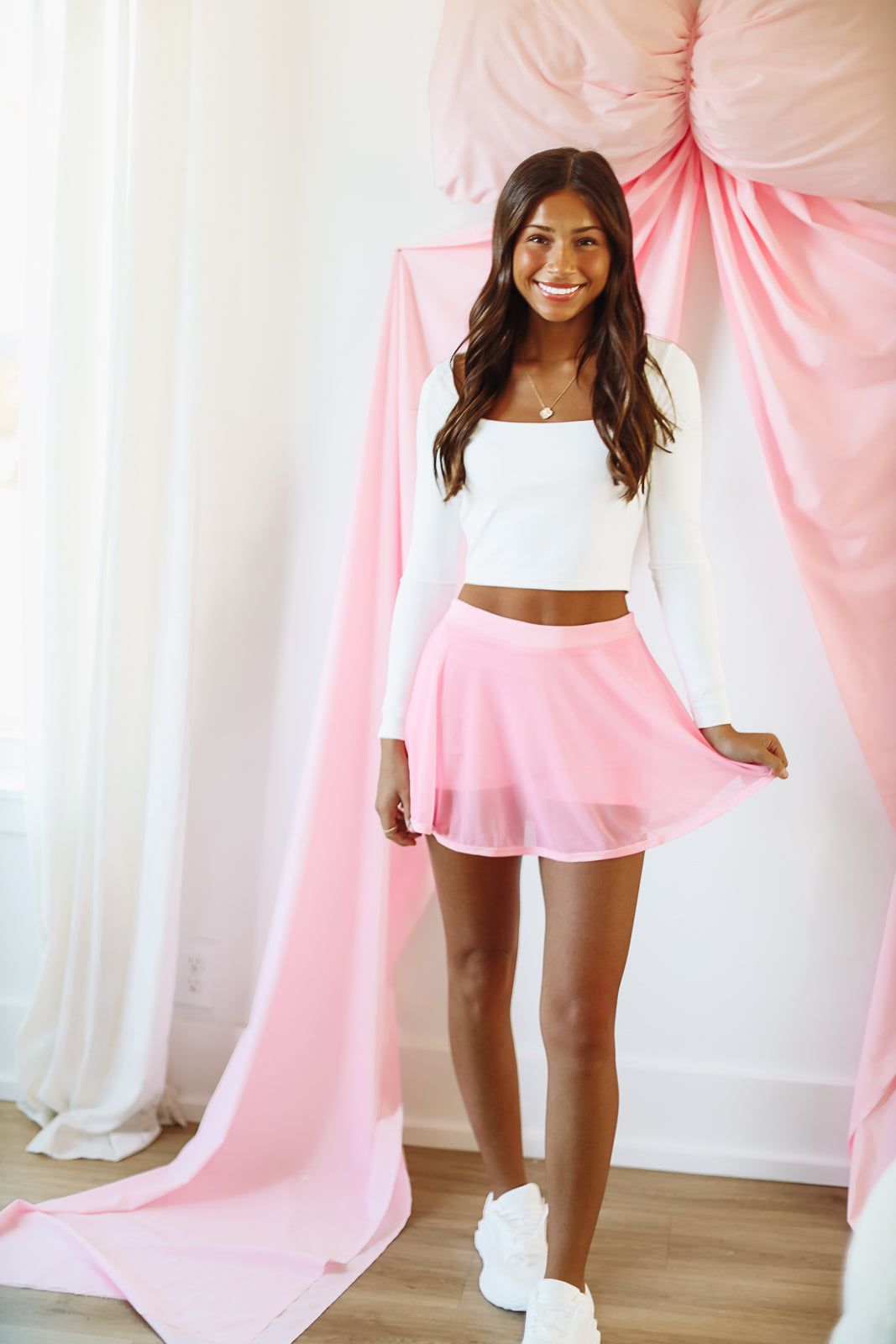 First Position Active Skort - Pink-HAZEL & OLIVE IKP39498/01-Small-