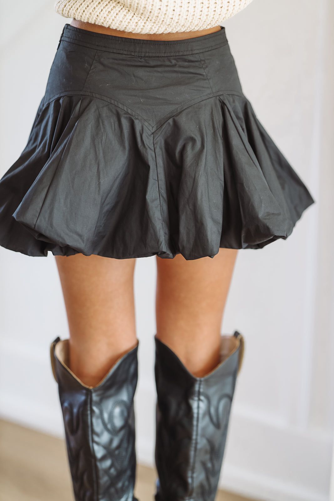 Force of Nature Mini Skirt - Black-HAZEL & OLIVE-Small-