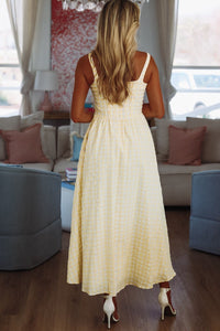 Fresh Lemonade Maxi Dress By Line and Dot - White and Yellow-HAZEL & OLIVE LD5808Y-XSmall-