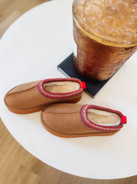 H&O Platform Faux Fur Slide on Mules - Camel-HAZEL & OLIVE-6-