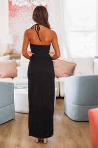 Wannabe Local Top and Maxi Skirt - Black-HAZEL & OLIVE HF25A412/Set-Small-