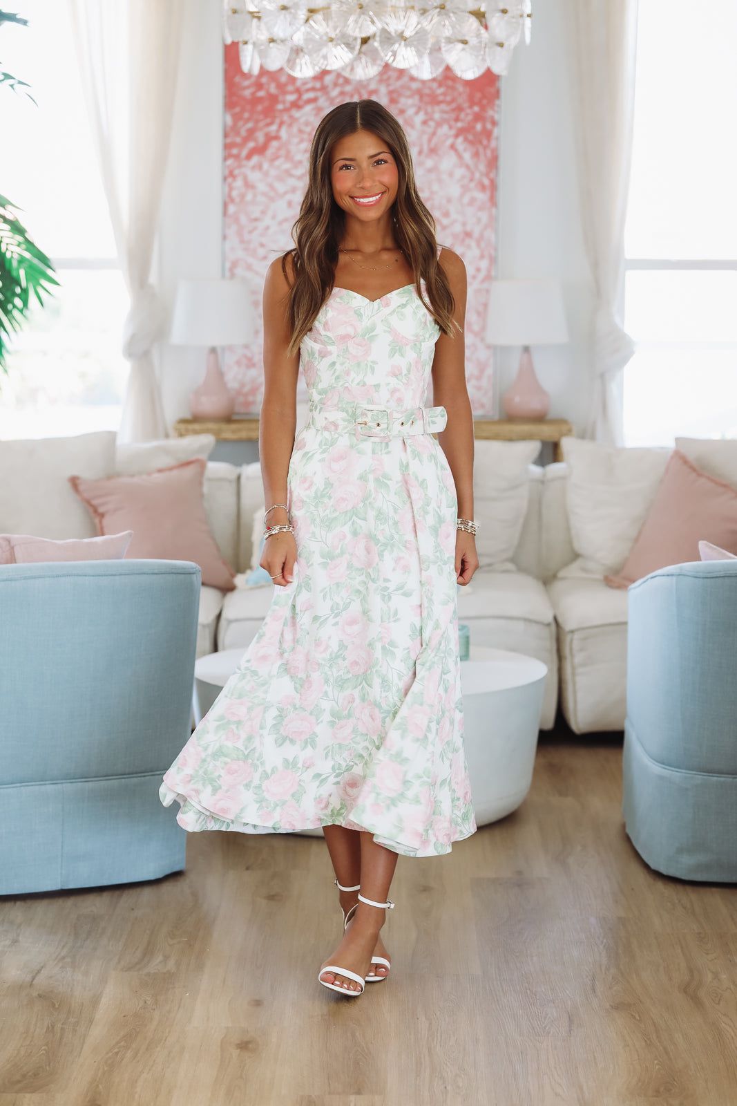 Hibiscus Maxi Dress - Rose Pink-HAZEL & OLIVE SM/D20849B-Small-