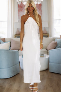 Hazel & Olive HN4227D Rose Dream Maxi Dress - White