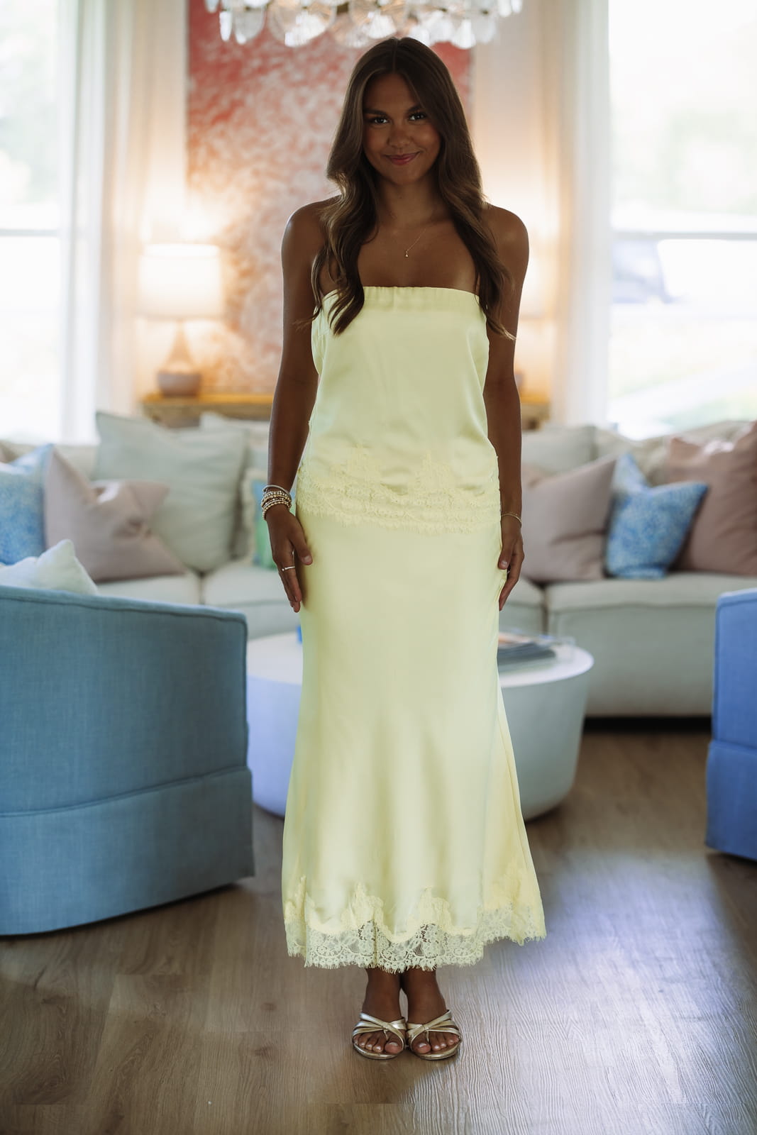 Hazel & Olive HN6702T Just a Whisper Top - Butter Yellow