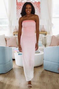 I'm Gorgeous Maxi Dress - Pink-HAZEL & OLIVE-Small-