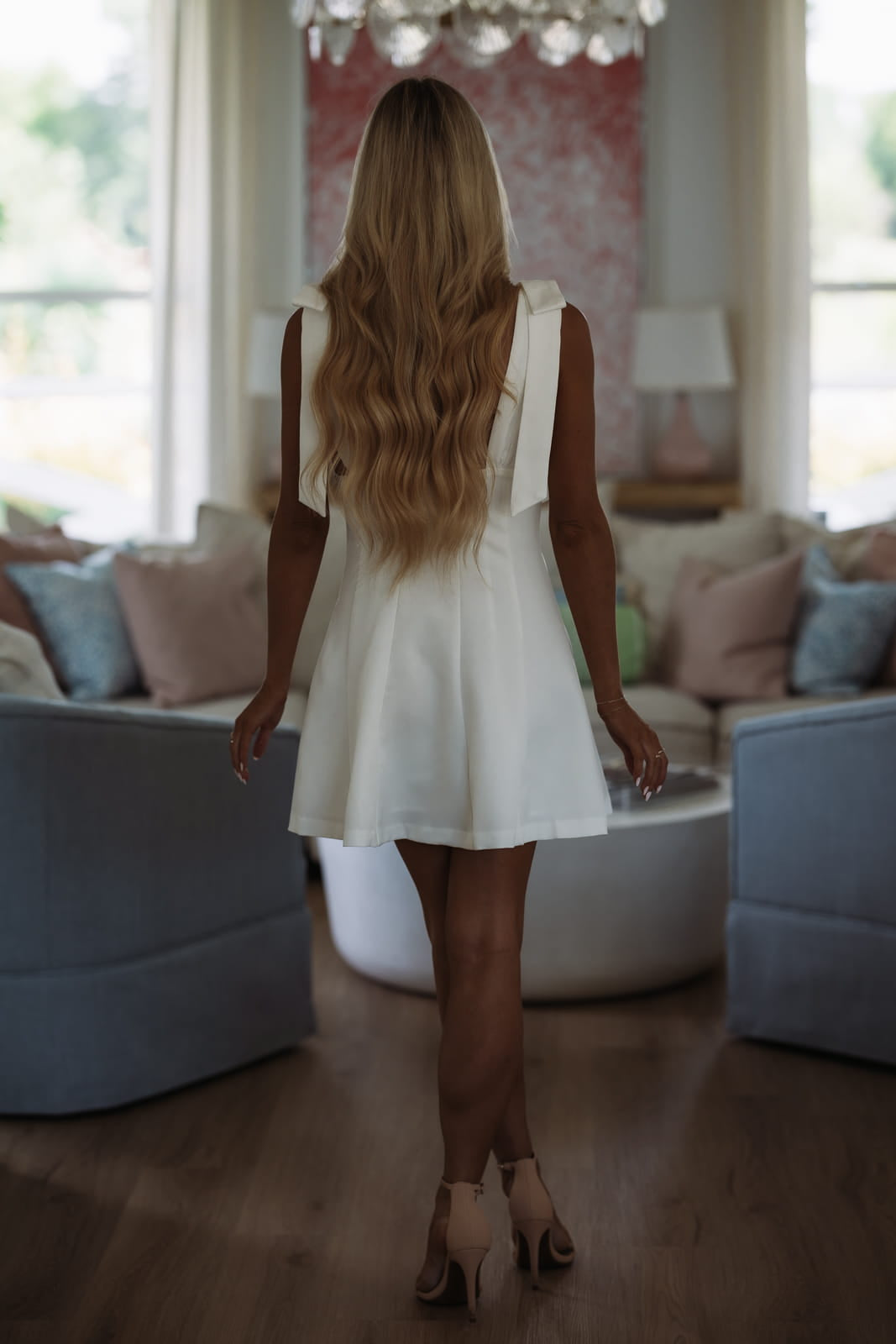 Hazel & Olive IBD35548 Next To You Mini Dress - Off White