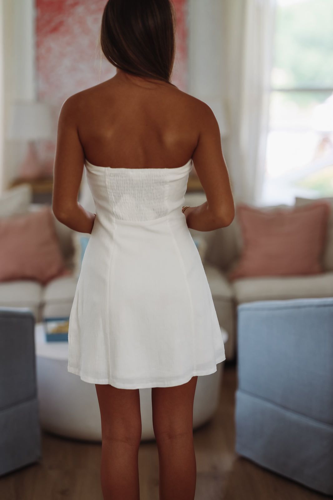 Is Love Mini Dress - Off White-HAZEL & OLIVE ID8890-Small-