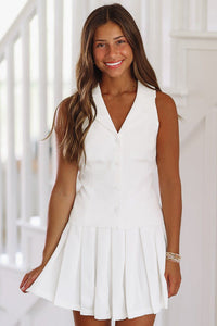 It's My Time Vest Top - White-HAZEL & OLIVE-Small-