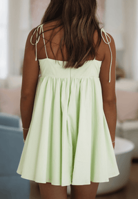HAZEL & OLIVE JD5382/2 Aim High Mini Dress - Lime Green