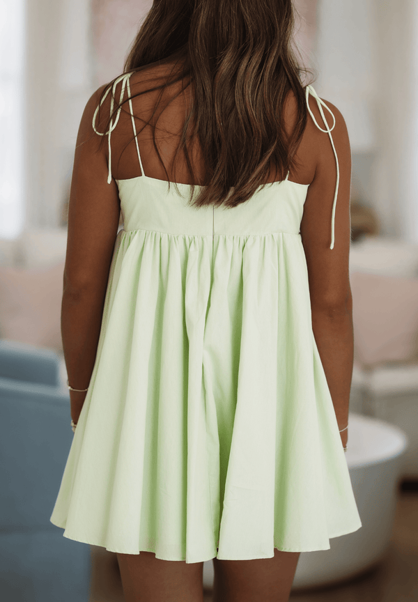 HAZEL & OLIVE JD5382/2 Aim High Mini Dress - Lime Green