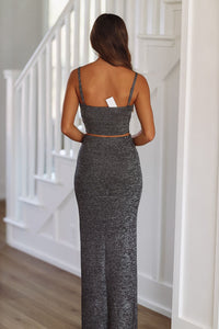 Just Woah Maxi Skirt - Black-HAZEL & OLIVE-Small-