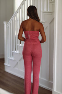 Keep It Amusing Knit Pants - Pink-HAZEL & OLIVE-Small-