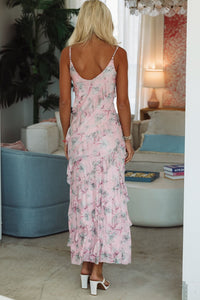 Keeping Up Floral Maxi Gown - Pink Lavender-HAZEL & OLIVE-Small-