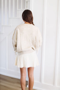 Knit Love Mini Skirt - Cream-HAZEL & OLIVE S1079S-Small-