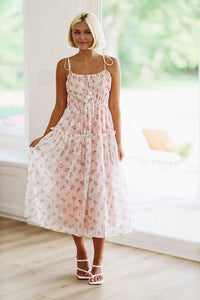 L-Z Day Midi Dress - Pink-HAZEL & OLIVE-Small-