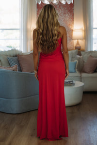Hazel & Olive LD12112 Firelight Fever Maxi Dress - Red