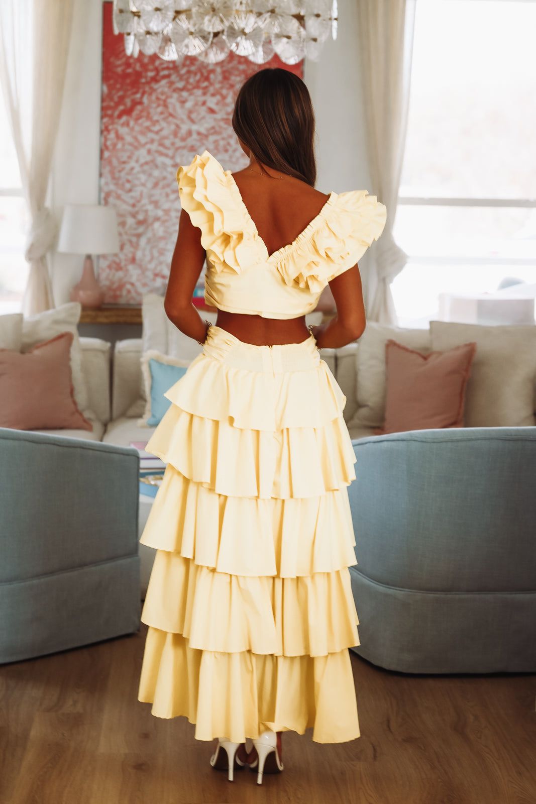 Lemon Zest Maxi Skirt - Yellow-HAZEL & OLIVE VIS51700-Small-