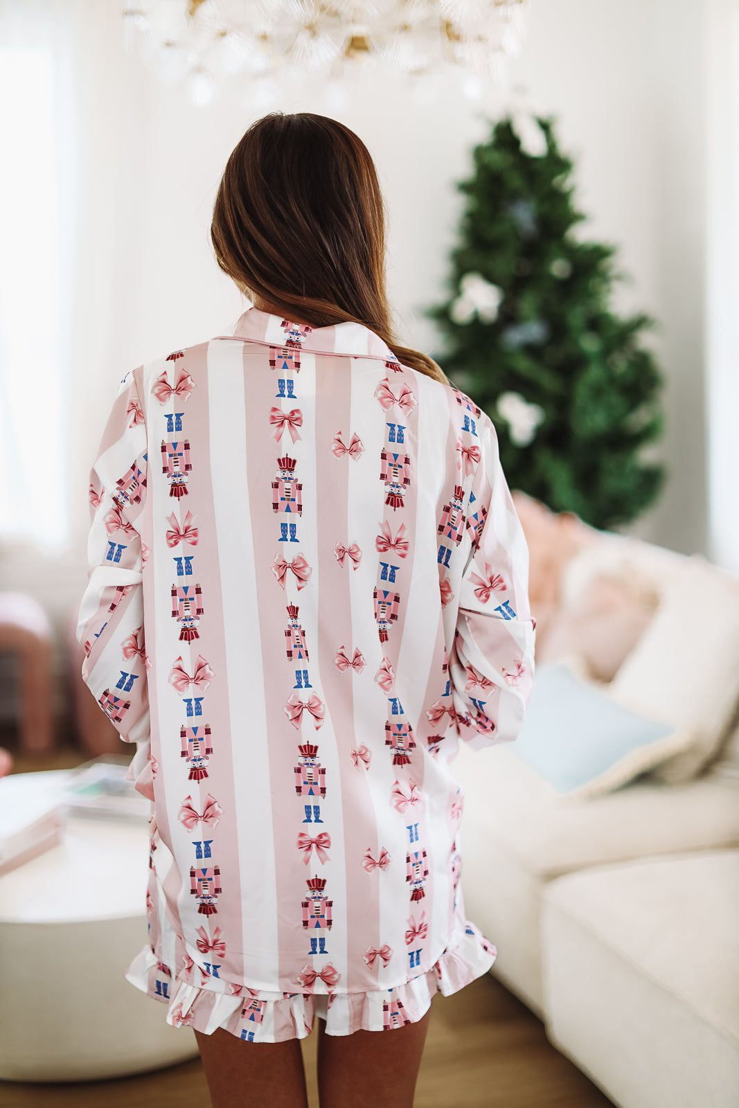 Let's Get Cracking Nutcracker Pajama Shorts - Pink-HAZEL & OLIVE-Small-