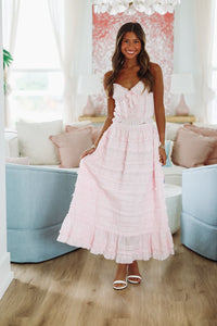 Lili Top and Maxi Skirt Set by Amy Jane London - Pink-HAZEL & OLIVE-XSmall-