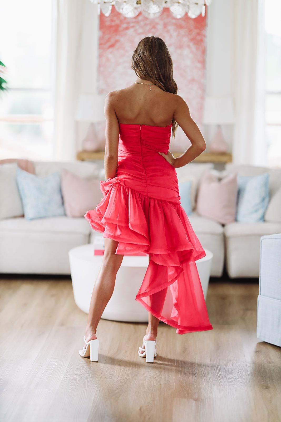 Look My Way Mini Dress - Hot Pink-HAZEL & OLIVE-Small-