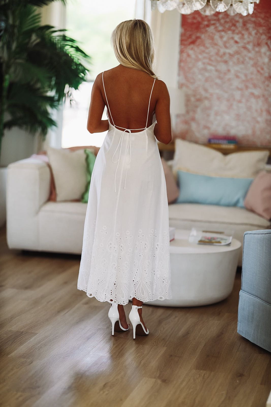 Love Language Maxi Dress - White-HAZEL & OLIVE-Small-