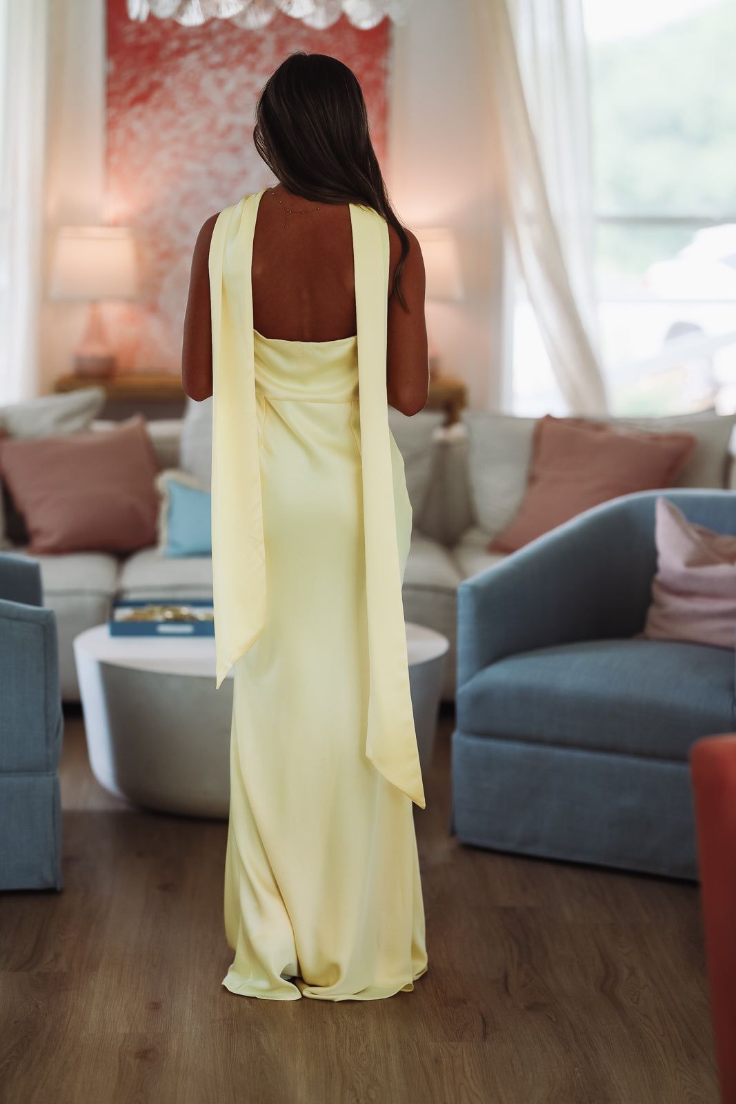 Love Me Maxi Dress - Yellow-HAZEL & OLIVE D8165-Small-