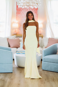 Love Me Maxi Dress - Yellow-HAZEL & OLIVE D8165-Small-