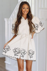 Make the Plans Shirt Dress - Oatmeal-HAZEL & OLIVE-Small-
