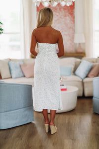 Maya Midi Dress - Blue-HAZEL & OLIVE-Small-