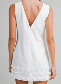 Hazel & Olive MD6147 Duchess Mini Dress - White