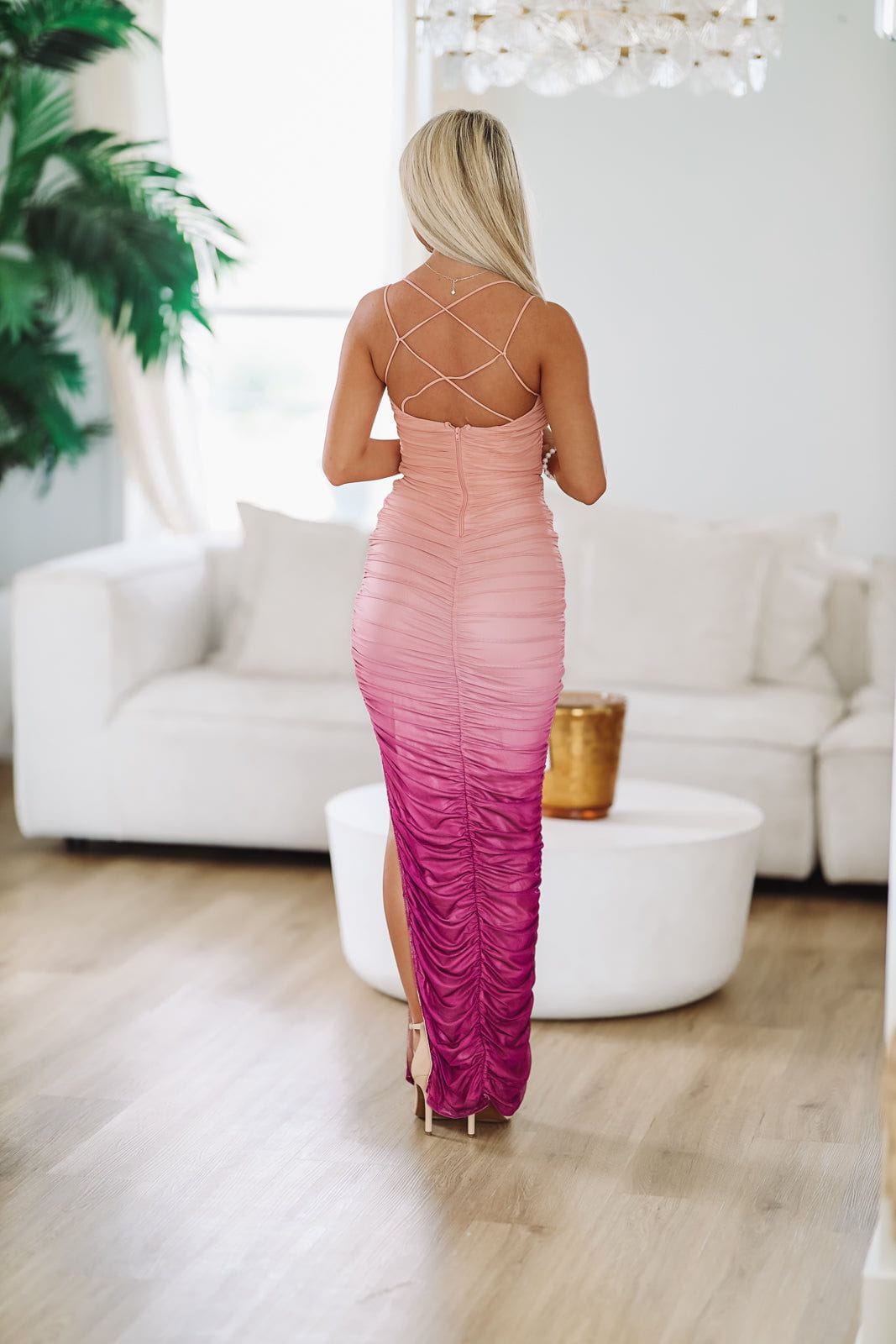 Mixed Signals Maxi Dress - Mauve and Purple-HAZEL & OLIVE-Small-