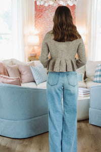 Meet You at the Cafe Cardigan - Light Mocha-Hazel & Olive MJK6481-Small-