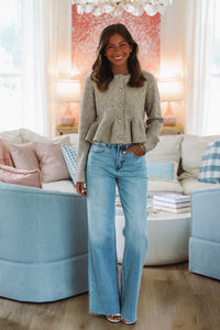Meet You at the Cafe Cardigan - Light Mocha-Hazel & Olive MJK6481-Small-