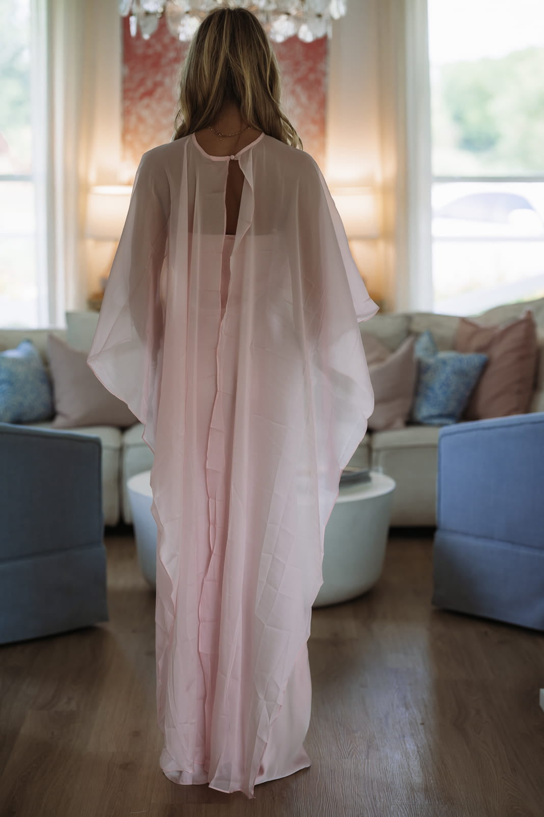 Hazel & Olive MM26017 Aura Maxi Dress - Pink