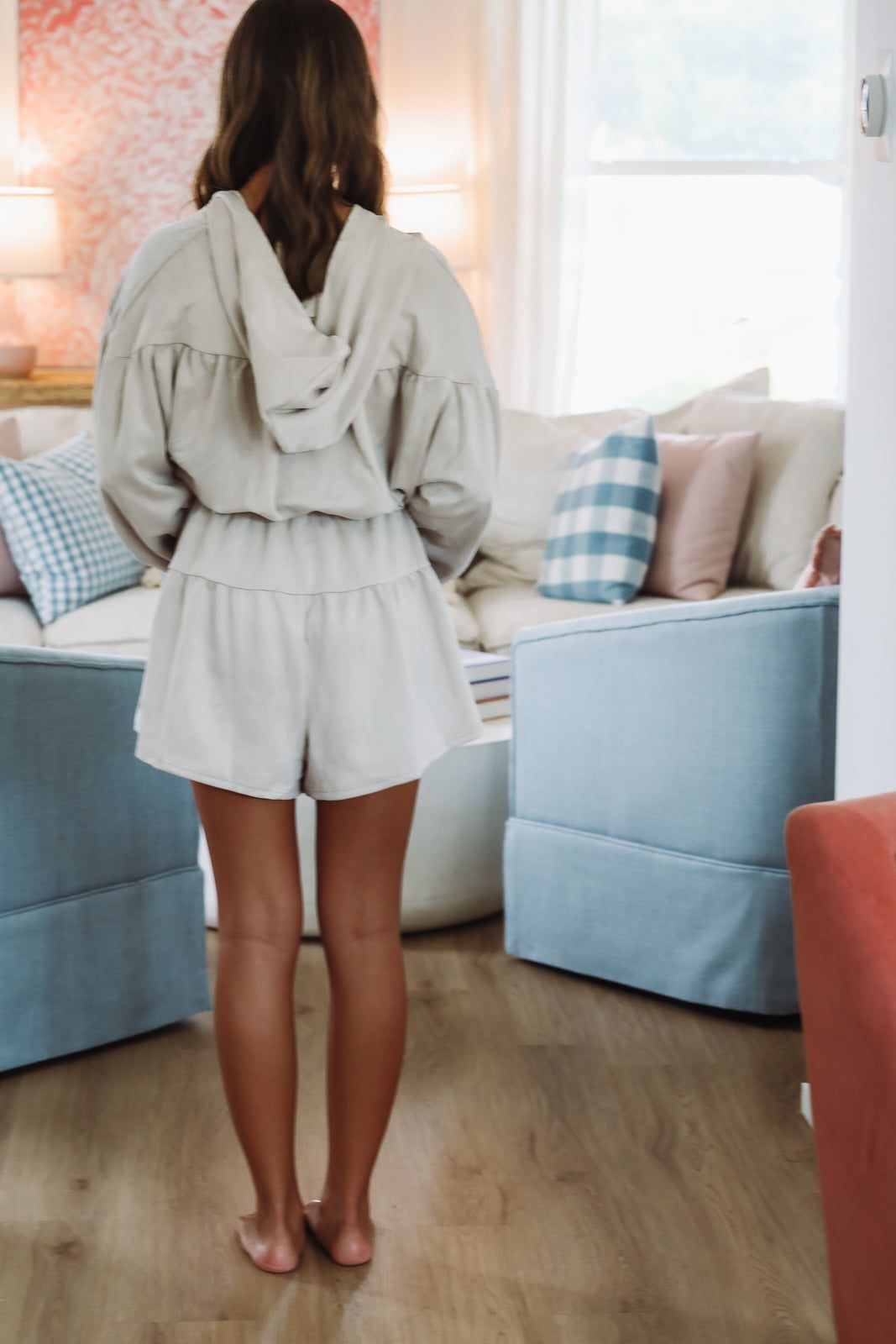 So Comfy and Cute Romper - Natural-HAZEL & OLIVE MR4308-Small-
