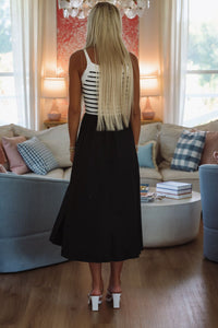 French Beret Maxi Dress - Black-HAZEL & OLIVE MR9220-XSmall-