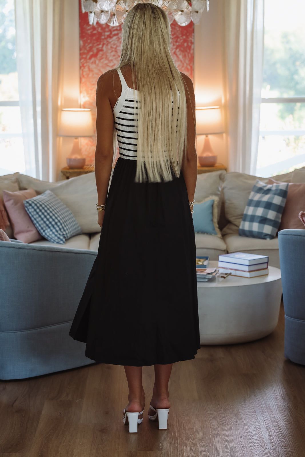 French Beret Maxi Dress - Black-HAZEL & OLIVE MR9220-XSmall-