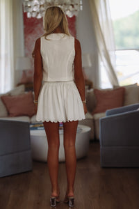 Tahiti Bound Vest Top and Skirt Set - White-HAZEL & OLIVE MST8353-Small-