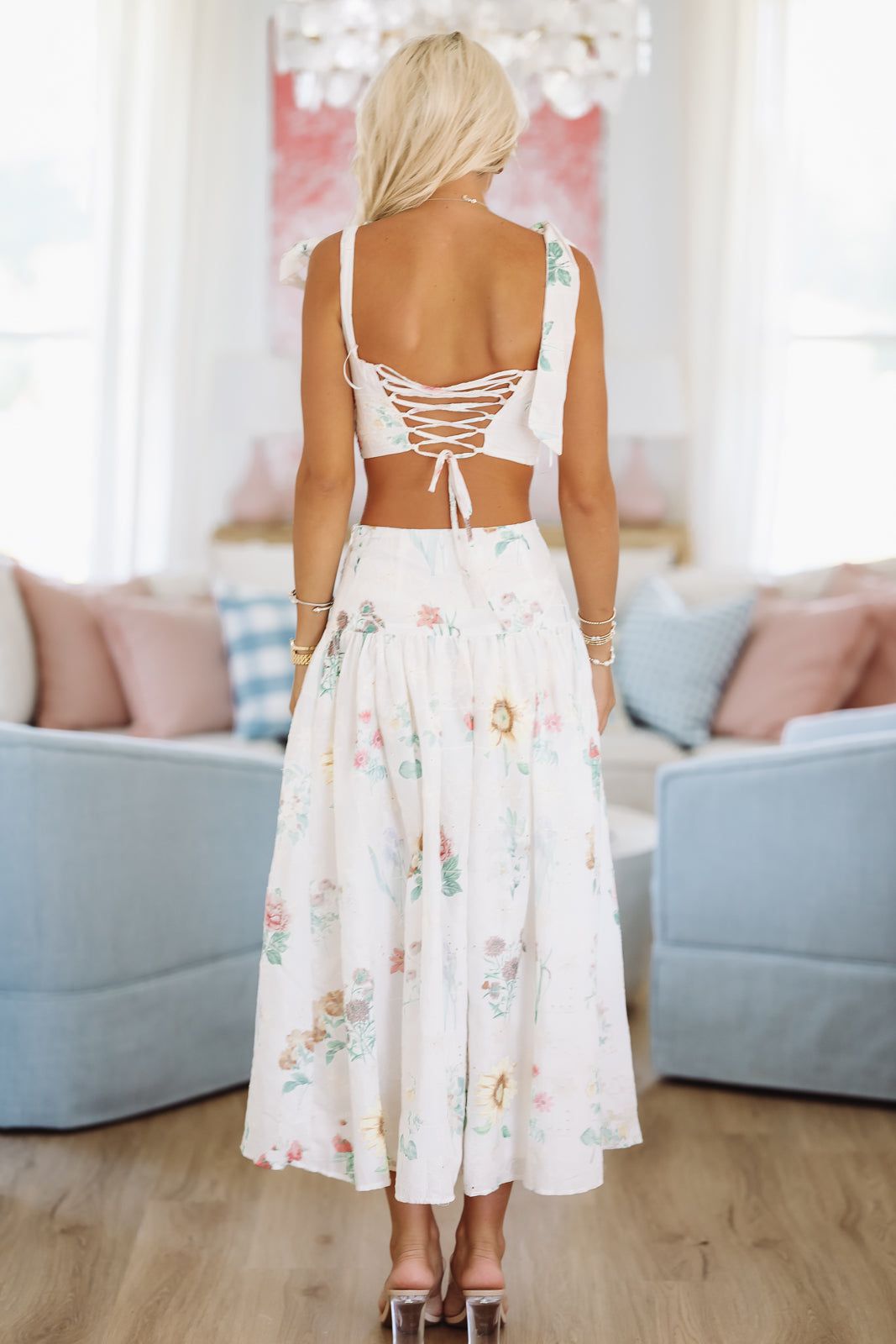 Hello Beautiful Midi Skirt - Cream-Hazel & Olive MST8410-Small-