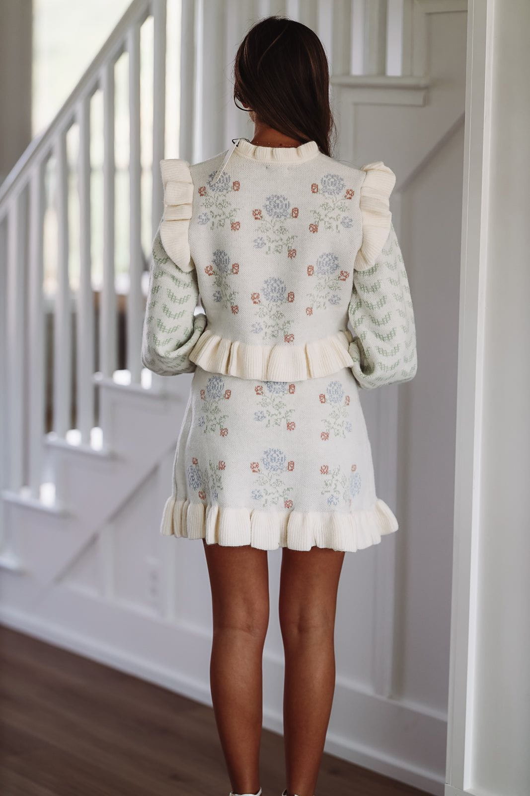 My Crush Knit Top and Skirt Set - Cream-HAZEL & OLIVE-Small-
