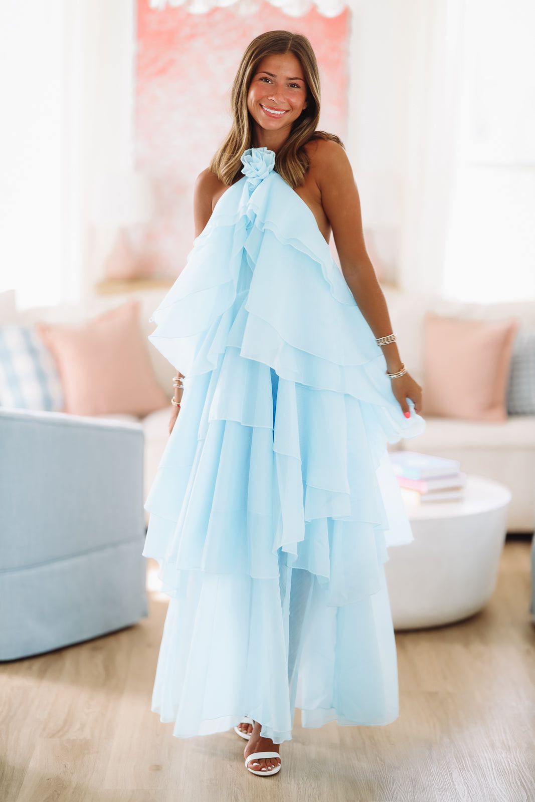 Mystic Blue Maxi Dress - Blue-Hazel & Olive-Small-