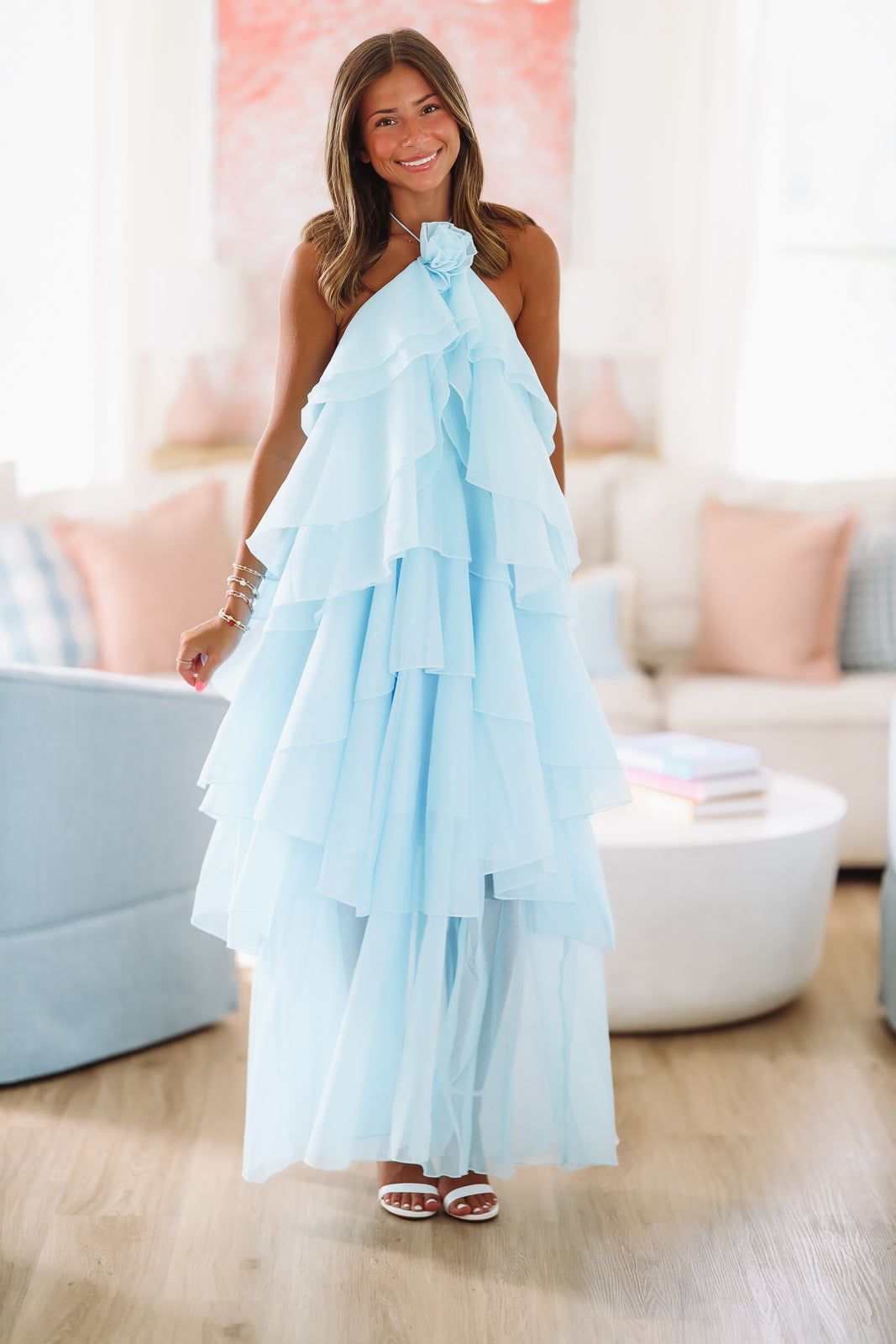 Mystic Blue Maxi Dress - Blue-Hazel & Olive-Small-
