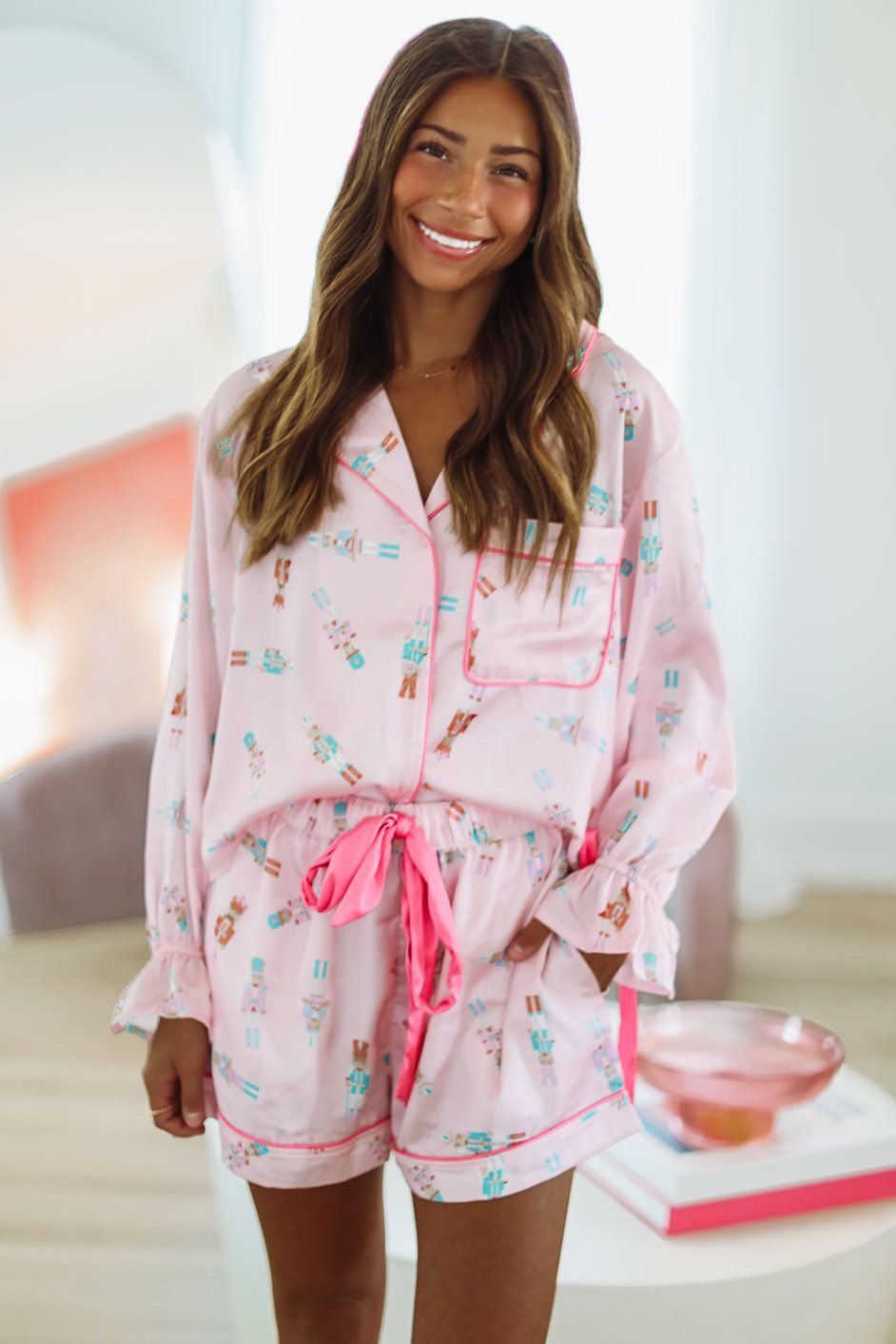 Nutcracker Pajama Set - Pink-HAZEL & OLIVE-Small-